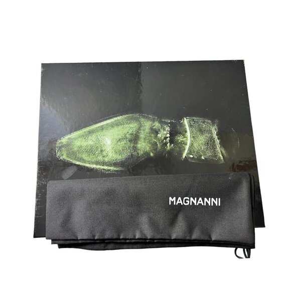 Magnanni Mens Brown Leather Mid Height Lace Up Rubber Sole Boots Sz 8 New - Picture 8 of 12